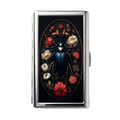 Cabinet Beetle — Ward Tin metal cardholder wallet with an antique specimen-plate beetle