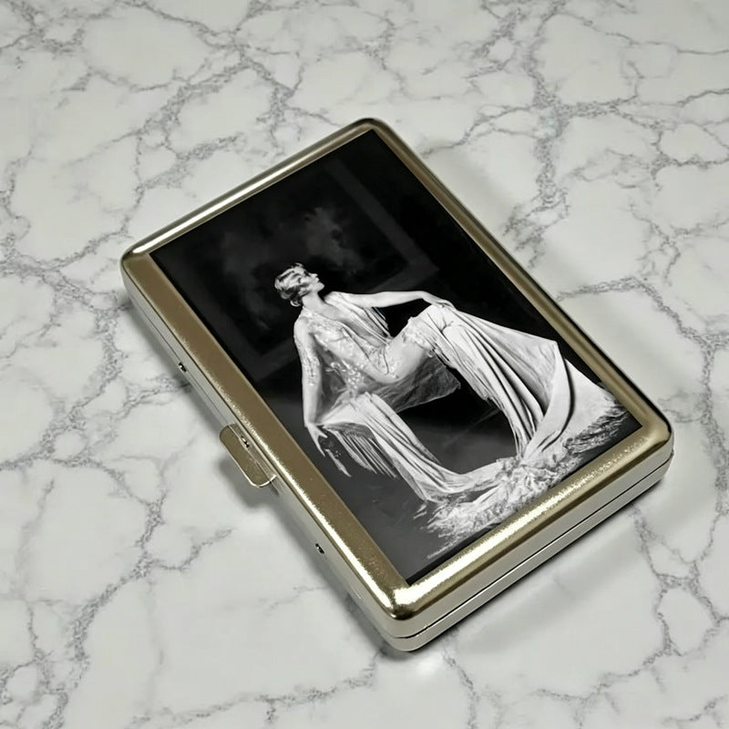 Monochrome tin pocket wallet by Ward Tin