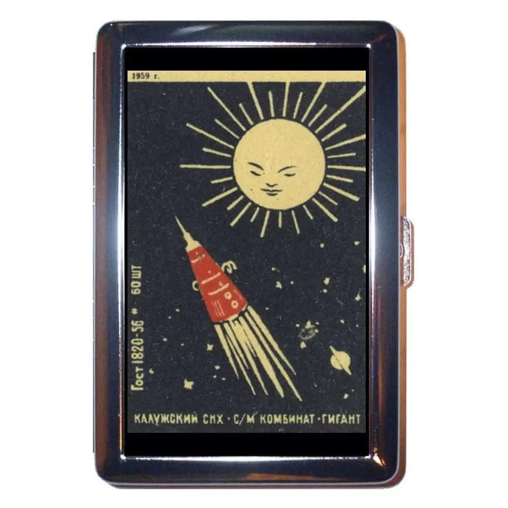 Gilded Sun tin pocket wallet by Ward Tin