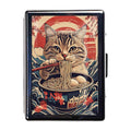 Red Curtain tin pocket wallet by Ward Tin