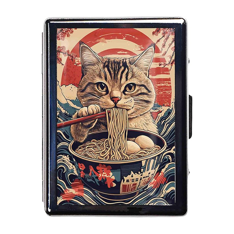 Red Curtain tin pocket wallet by Ward Tin